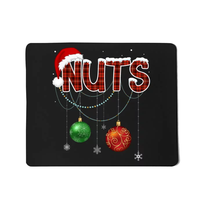 Couples Christmas Funny Christmas Gift For Couples Chest Nuts Boyfriend Husband Mousepad