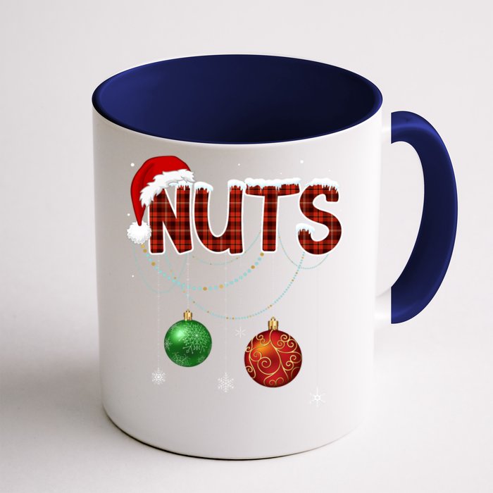 Couples Christmas Funny Christmas Gift For Couples Chest Nuts Boyfriend Husband Front & Back Coffee Mug