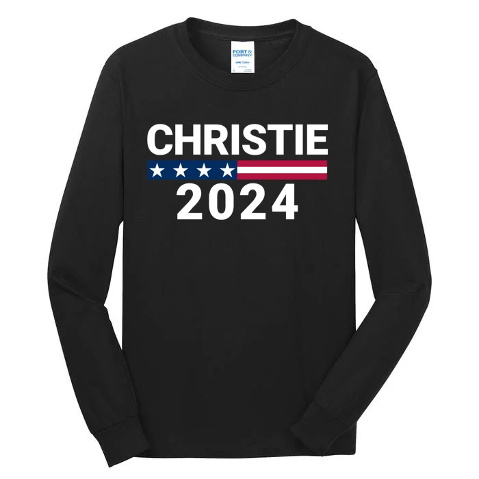 Chris Christie For President 2024 Election Tall Long Sleeve T-Shirt