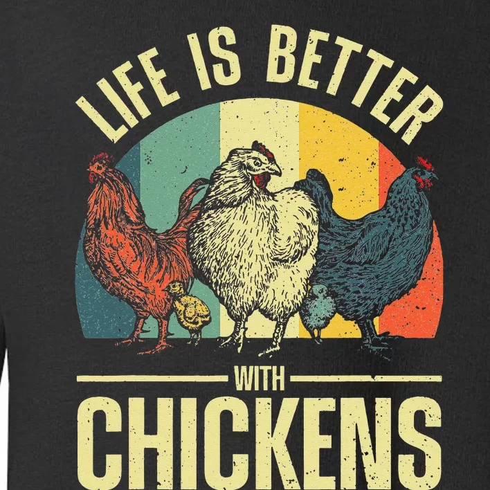 Cute Chicken For Wo Chicken Farmer Whisperer Lovers Toddler Sweatshirt