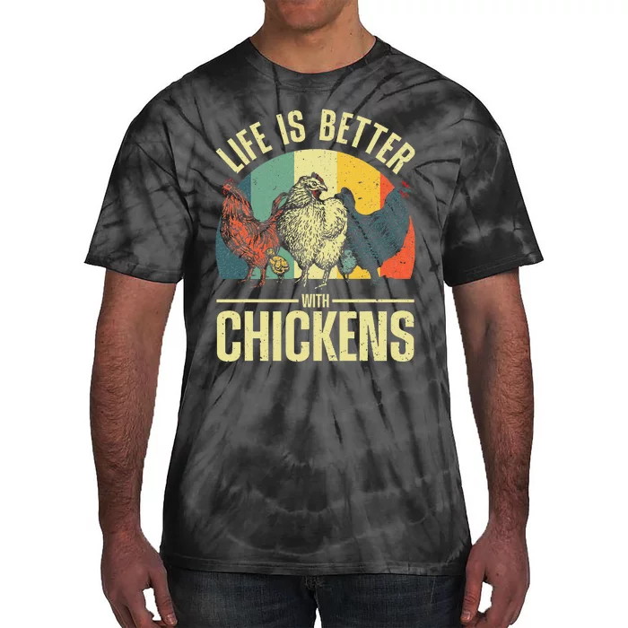 Cute Chicken For Wo Chicken Farmer Whisperer Lovers Tie-Dye T-Shirt