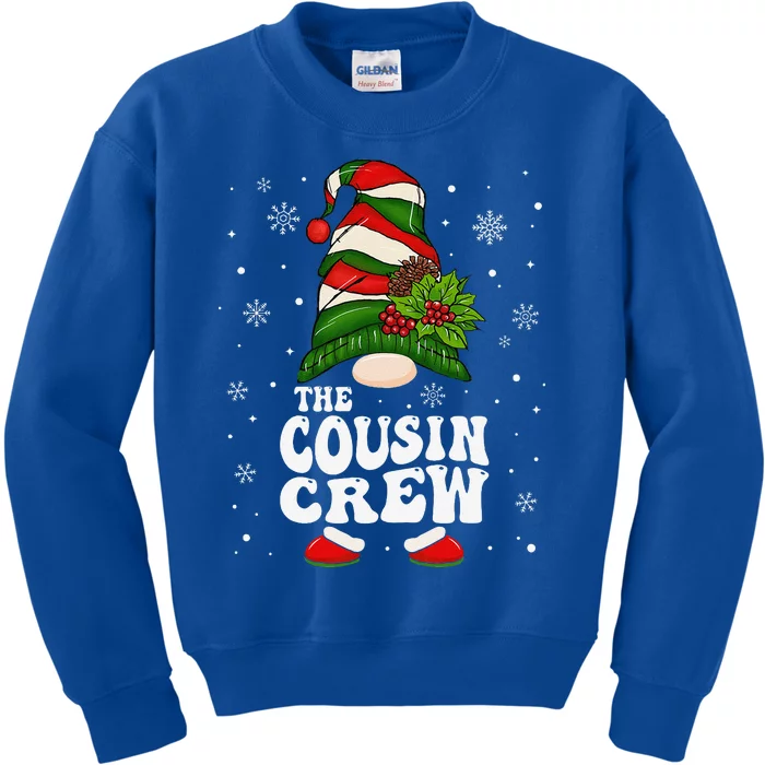 Cousin Crew Funny Matching Family Christmas Pajama Kids Sweatshirt