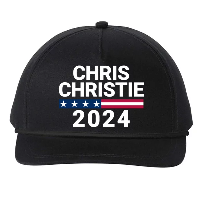 Chris Christie For President 2024 Election Snapback Five-Panel Rope Hat