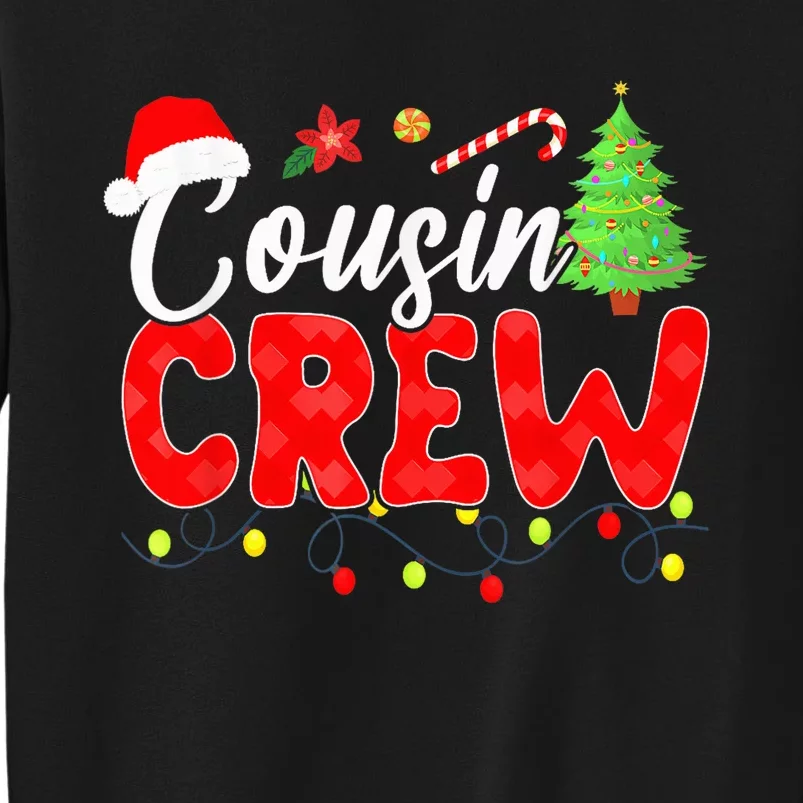 Cousin Crew Family Group Matching Christmas Pajama Party Tall Sweatshirt