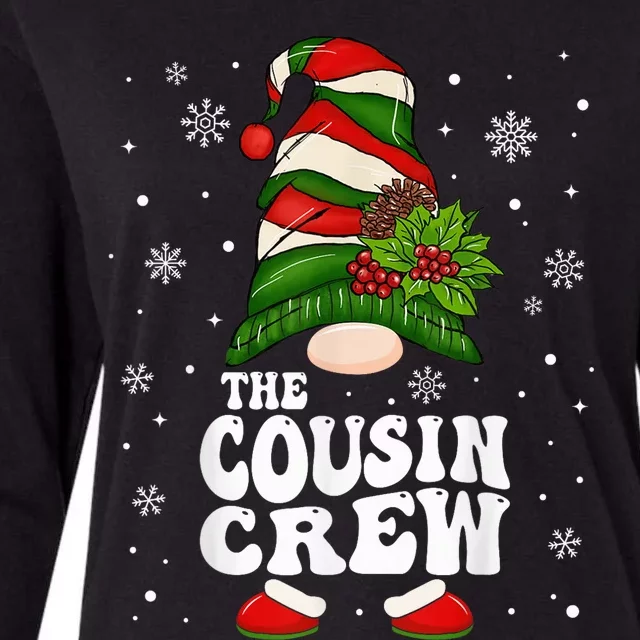 Cousin Crew Funny Matching Family Christmas Pajama Womens Cotton Relaxed Long Sleeve T-Shirt