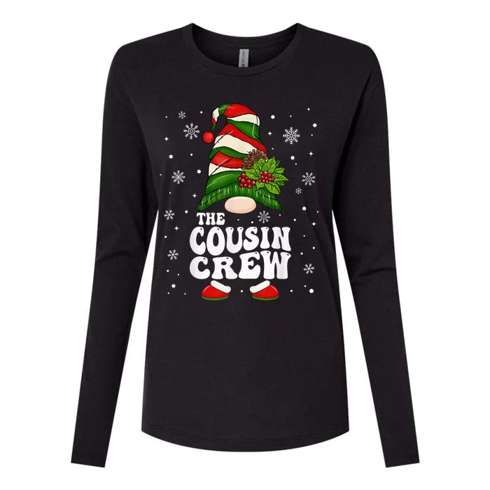 Cousin Crew Funny Matching Family Christmas Pajama Womens Cotton Relaxed Long Sleeve T-Shirt