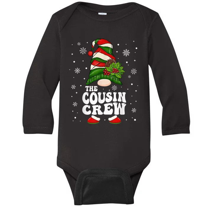 Cousin Crew Funny Matching Family Christmas Pajama Baby Long Sleeve Bodysuit