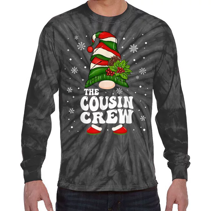 Cousin Crew Funny Matching Family Christmas Pajama Tie-Dye Long Sleeve Shirt