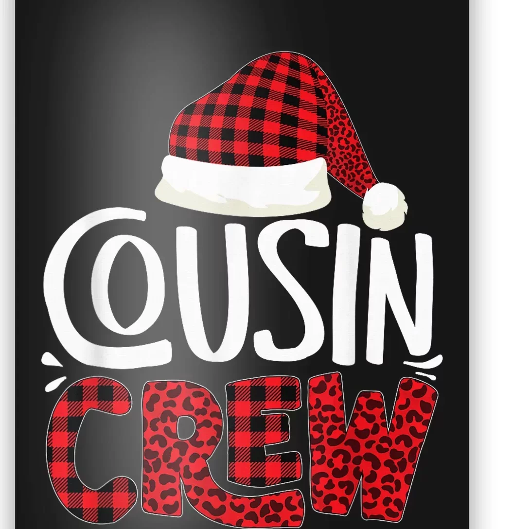 Cousin Crew Family Group Matching Christmas Pajama Party Poster