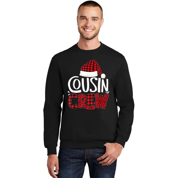 Cousin Crew Family Group Matching Christmas Pajama Party Tall Sweatshirt