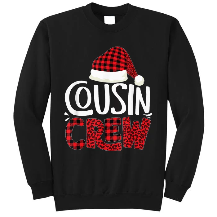 Cousin Crew Family Group Matching Christmas Pajama Party Tall Sweatshirt