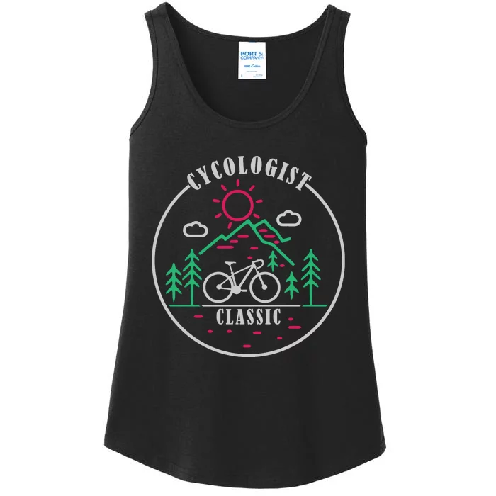 Cycologist Classic Funny Cycling Gift Ladies Essential Tank