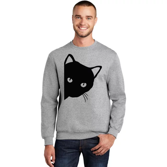 Cute Cat Face Tall Sweatshirt