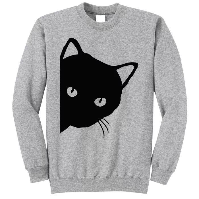 Cute Cat Face Tall Sweatshirt