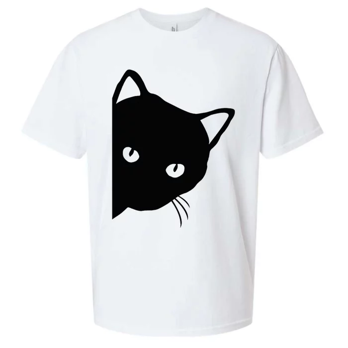 Cute Cat Face Sueded Cloud Jersey T-Shirt