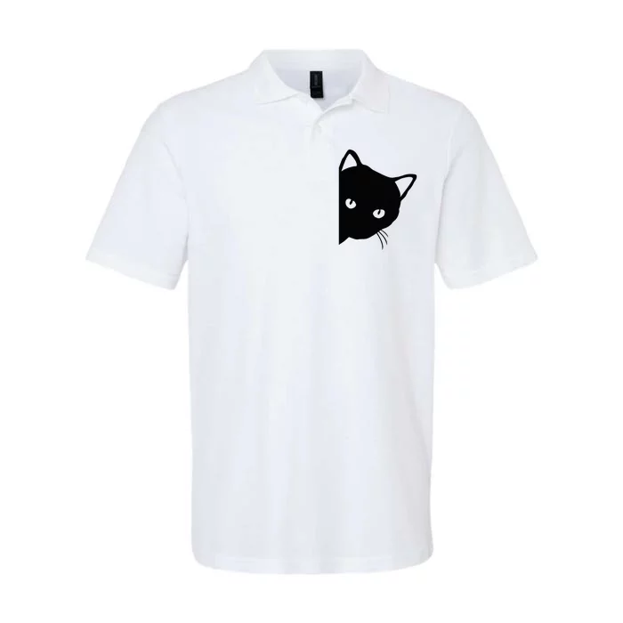 Cute Cat Face Softstyle Adult Sport Polo