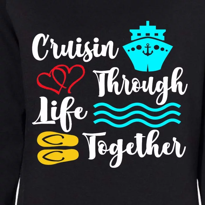 Couples Cruise For Newlyweds & Longtime Couples Holiday Womens California Wash Sweatshirt