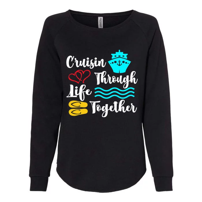 Couples Cruise For Newlyweds & Longtime Couples Holiday Womens California Wash Sweatshirt