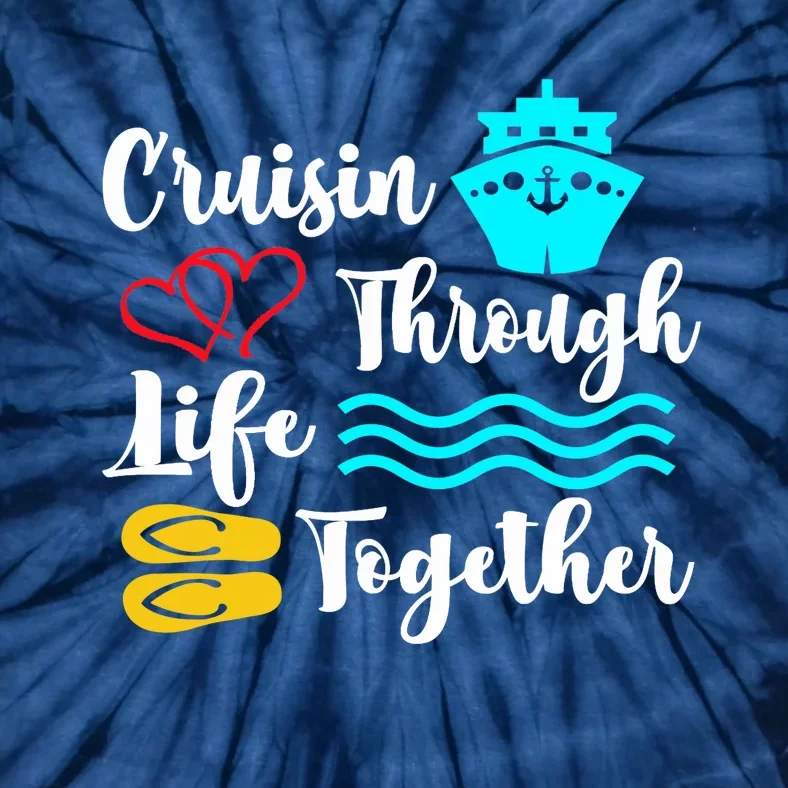 Couples Cruise For Newlyweds & Longtime Couples Holiday Tie-Dye T-Shirt