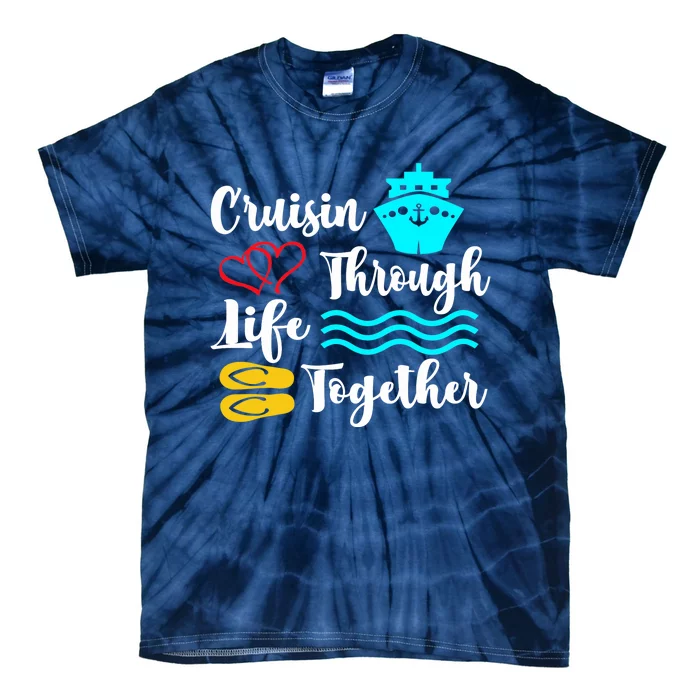 Couples Cruise For Newlyweds & Longtime Couples Holiday Tie-Dye T-Shirt