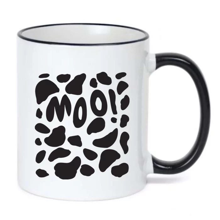 Cow Costume Funny Cute Calf Halloween Black Color Changing Mug