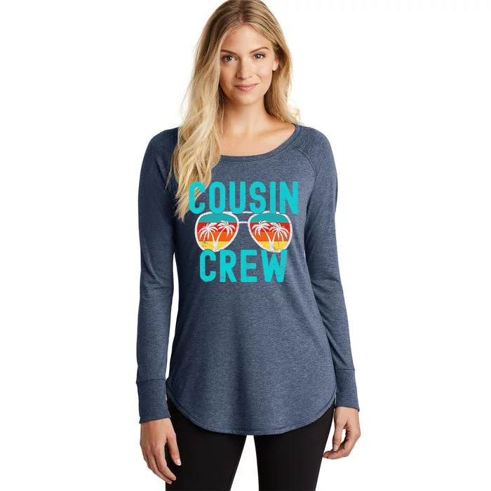 Cousin Crew Family Vacation Summer Vacation Beach Sunglasses Women's Perfect Tri Tunic Long Sleeve Shirt