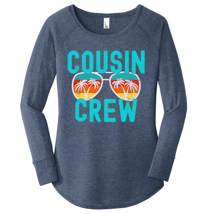 Cousin Crew Family Vacation Summer Vacation Beach Sunglasses Women's Perfect Tri Tunic Long Sleeve Shirt