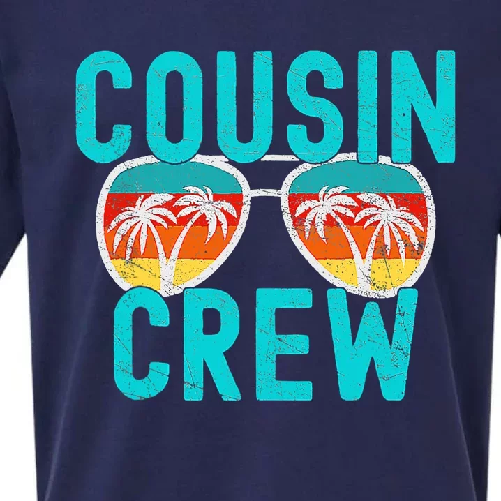 Cousin Crew Family Vacation Summer Vacation Beach Sunglasses Sueded Cloud Jersey T-Shirt