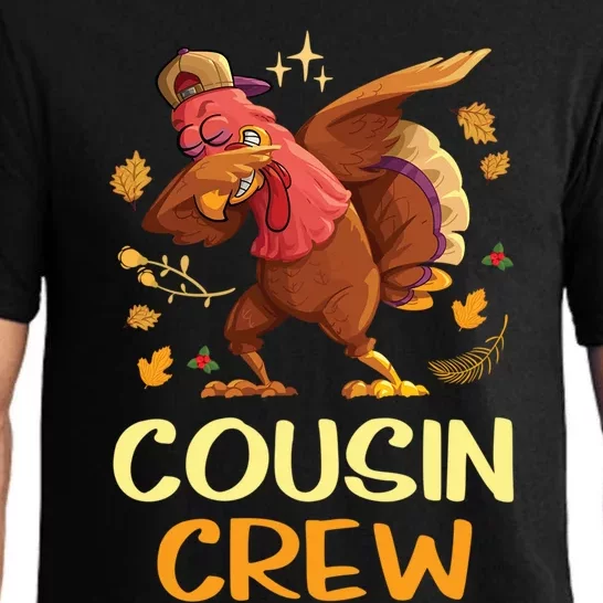 Cousin Crew Funny Thanksgiving Dinner Family Feast Time Gift Pajama Set