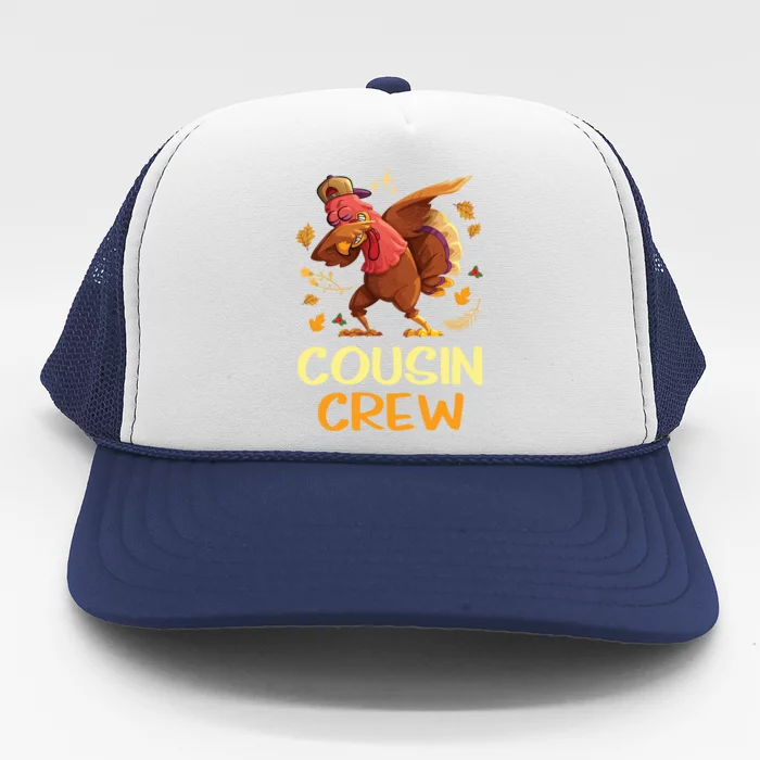 Cousin Crew Funny Thanksgiving Dinner Family Feast Time Gift Trucker Hat