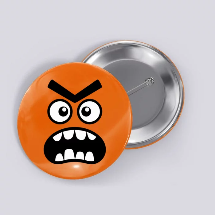 Creepy Carrots Face Halloween Funny Costume Button