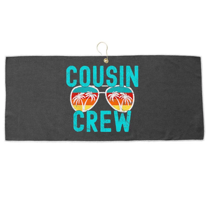 Cousin Crew Family Vacation Summer Vacation Beach Sunglasses Large Microfiber Waffle Golf Towel