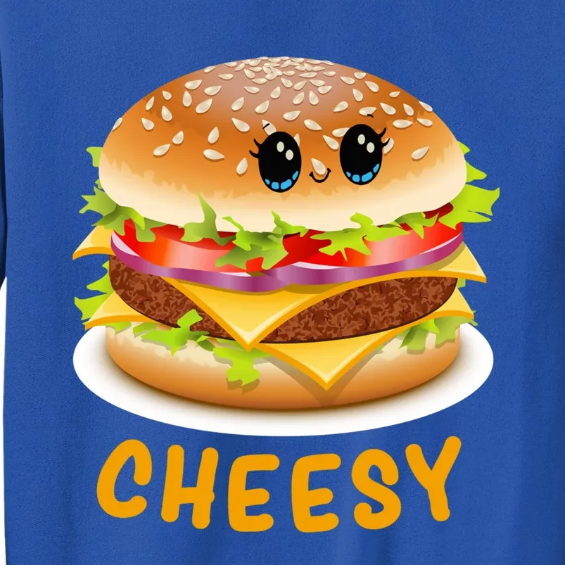 Cheesy Cute Funny Cheese Burger Food Pun Tee Gift Sweatshirt