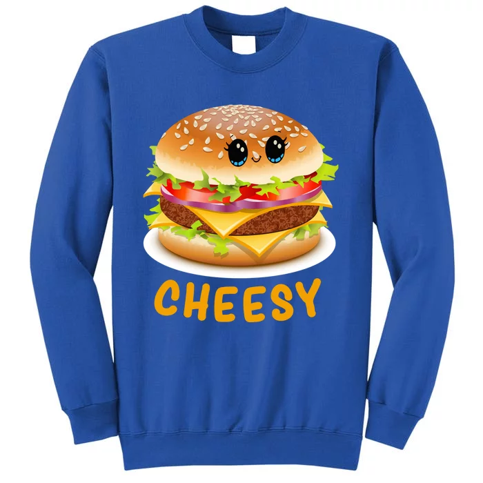 Cheesy Cute Funny Cheese Burger Food Pun Tee Gift Sweatshirt