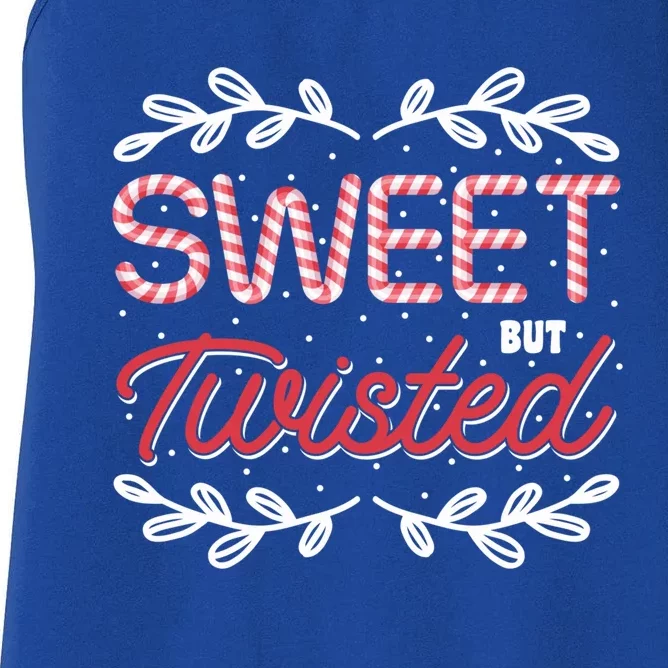 Candy Cane Funny Candy Lovers Sweet But Twisted Candy Makers Meaningful Gift Women's Racerback Tank