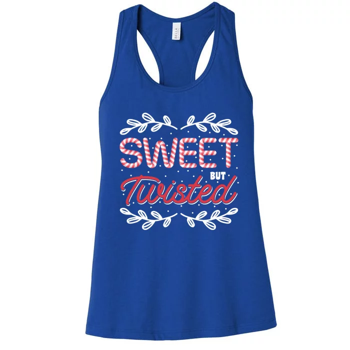 Candy Cane Funny Candy Lovers Sweet But Twisted Candy Makers Meaningful Gift Women's Racerback Tank