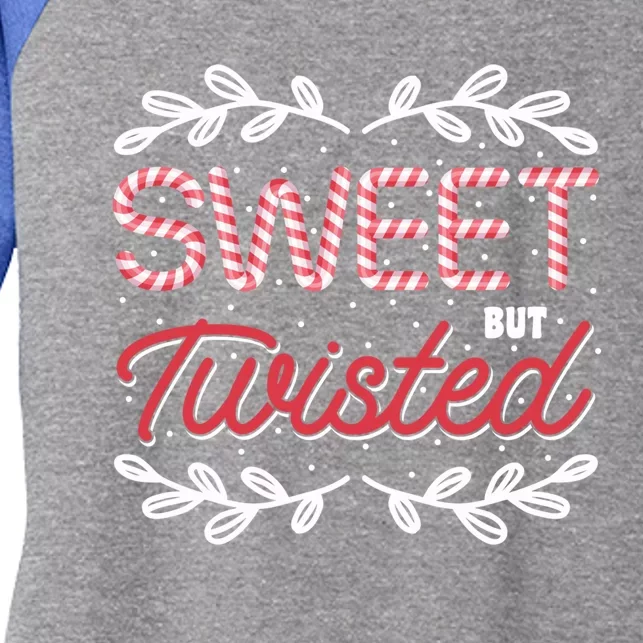 Candy Cane Funny Candy Lovers Sweet But Twisted Candy Makers Meaningful Gift Women's Tri-Blend 3/4-Sleeve Raglan Shirt