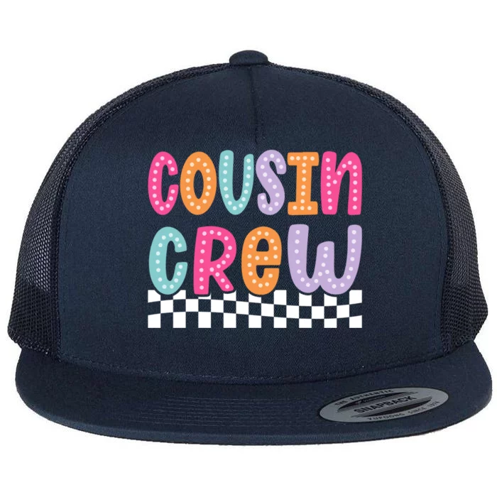 Cousin Crew Family Vacation Vacay Mode Matching Gift Flat Bill Trucker Hat