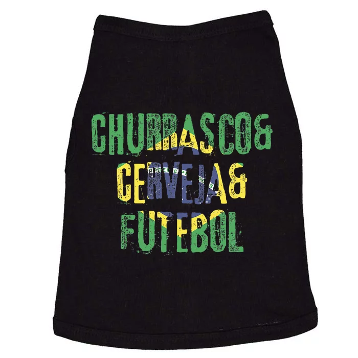 Churrasco & Cerveja & Futebol Brazil Brazilian Doggie Tank