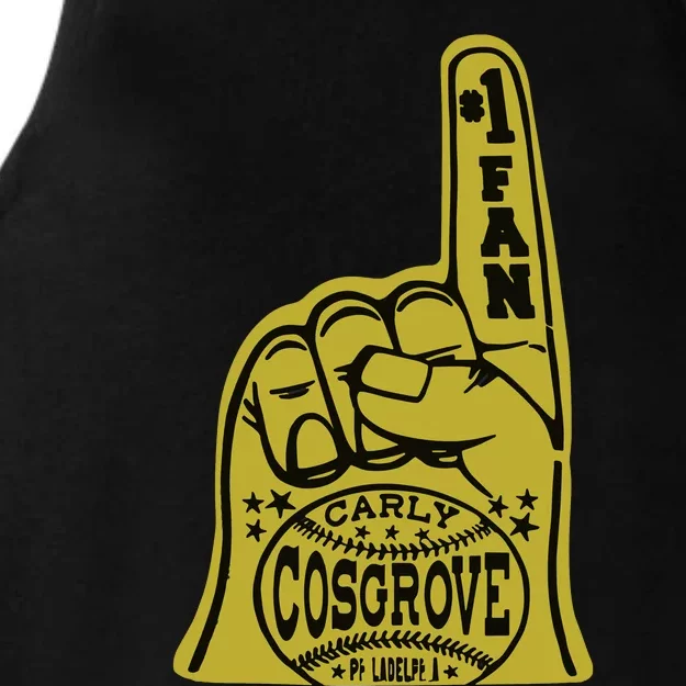 Carly Cosgrove Foam Finger Ladies Tri-Blend Wicking Tank