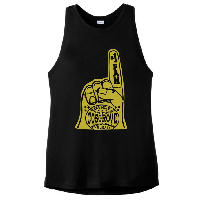 Carly Cosgrove Foam Finger Ladies Tri-Blend Wicking Tank