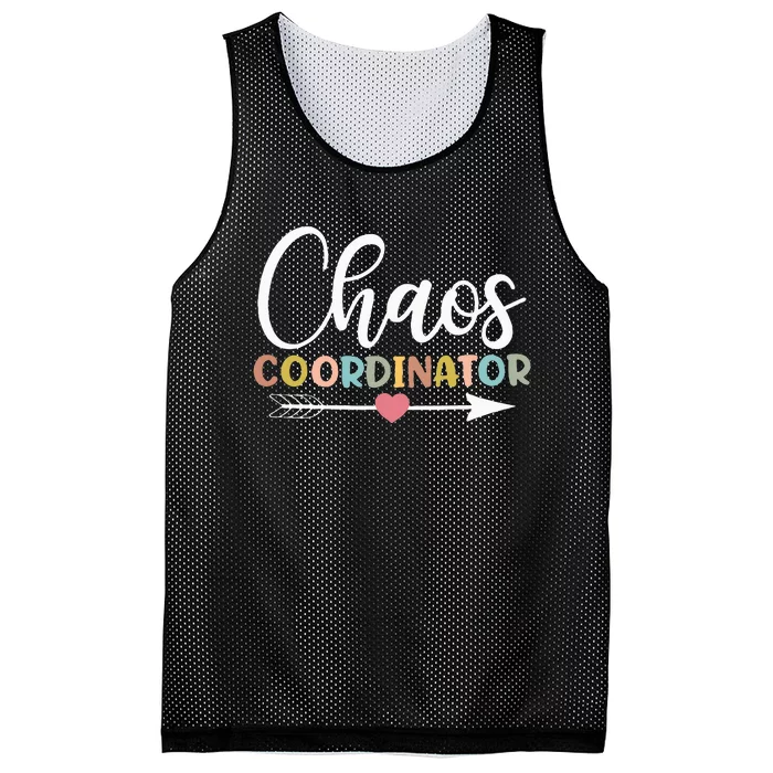 Chaos Coordinator funny quote Mesh Reversible Basketball Jersey Tank