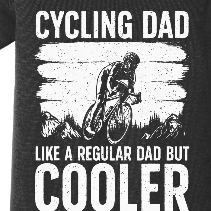 Cool Cycling For Dad Men Bicycling Bikers Bicycle Bike Rider Baby Bodysuit