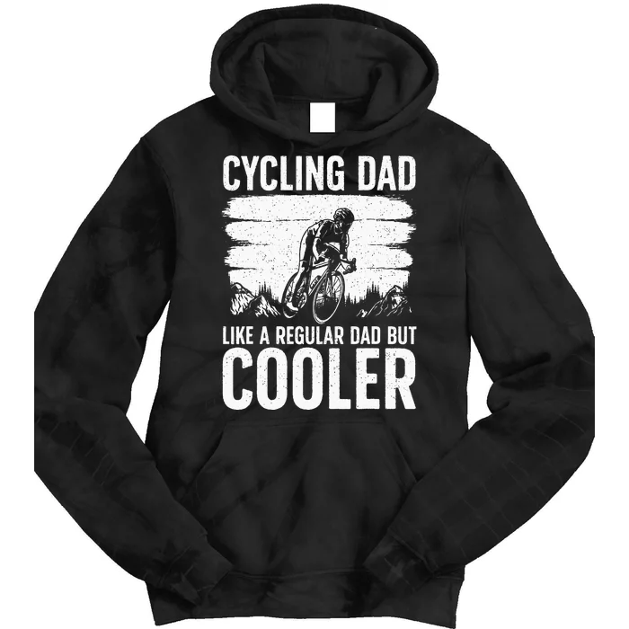 Cool Cycling For Dad Men Bicycling Bikers Bicycle Bike Rider Tie Dye Hoodie