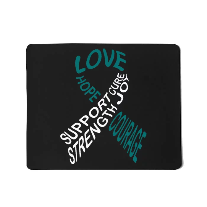 Cervical Cancer Fight Cancer Ribbon Mousepad