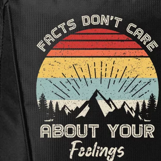 Camping Crew Facts DonT Care About Your Feelings Retro City Backpack