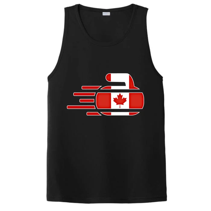 Canada Curling Fans Jersey Canadian Curlers Winter Sports Gift Performance Tank