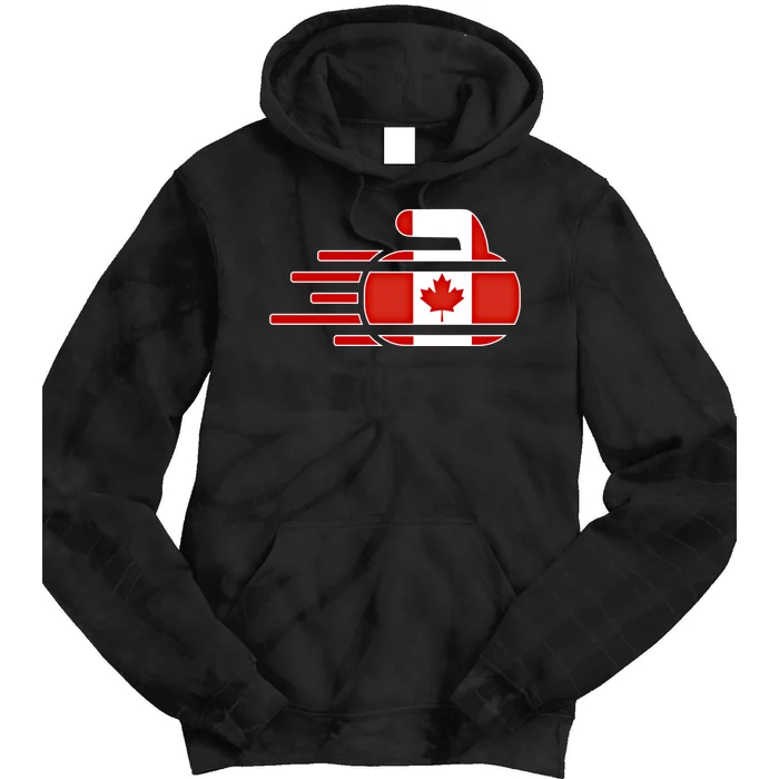 Canada Curling Fans Jersey Canadian Curlers Winter Sports Gift Tie Dye Hoodie