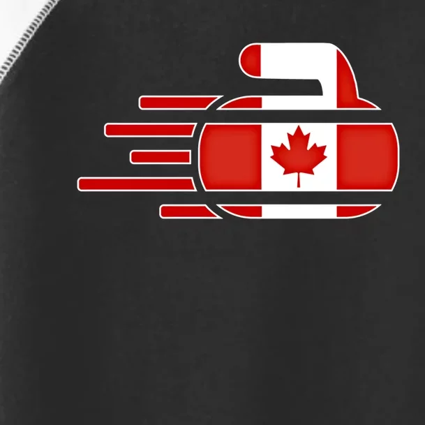 Canada Curling Fans Jersey Canadian Curlers Winter Sports Gift Toddler Fine Jersey T-Shirt