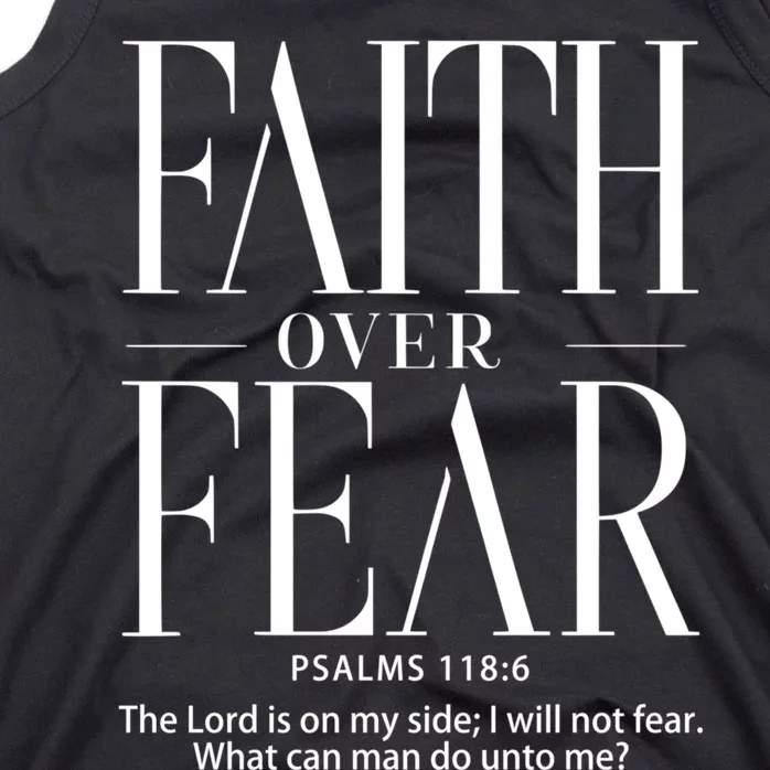 Christian Christianity Faith Over Fear Tank Top